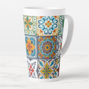 Caneca De Café Latte Backplasias de Wallpaper/azulejos inspirados por T