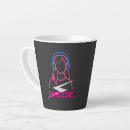Caneca De Café Latte Baddie Lifestyle DJ Headphones
