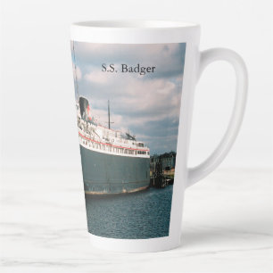Caneca De Café Latte Badger 17 oz latte mug