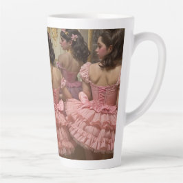 Caneca De Café Latte Bailarinas en una gran sala de estilo rocóco
