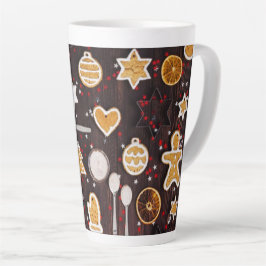 Caneca De Café Latte Baking Feriado