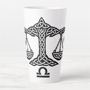 Caneca De Café Latte    Balança Libra Celta por BurnsInHell