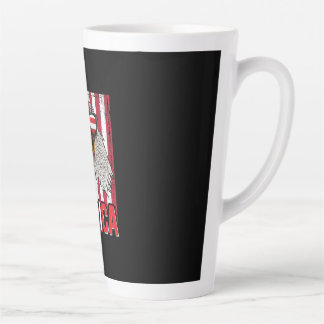Caneca De Café Latte Bald Eagle Merica 4 de julho