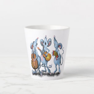 Caneca De Café Latte Banda Romântica Engraçada - Desenho Animal de Ca