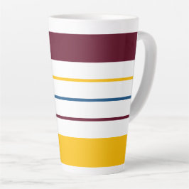 Caneca De Café Latte Bandas de amora de amora autóctone