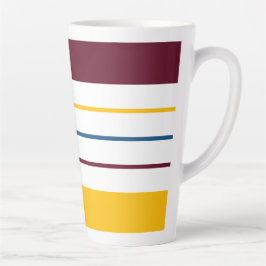 Caneca De Café Latte Bandas de amora de amora autóctone