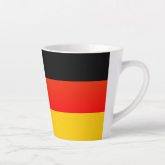 Caneca De Café Latte Bandeira Alemã ou Bandeira da Alemanha