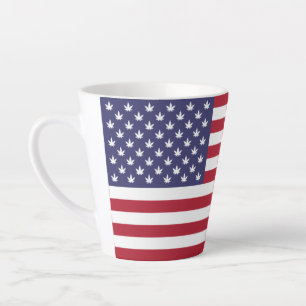 Caneca De Café Latte Bandeira americana Flag Pride Design- 76353