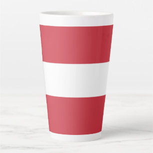 Caneca De Café Latte Bandeira da Áustria