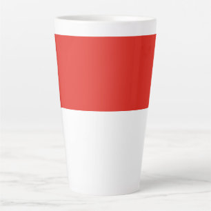 Caneca De Café Latte Bandeira da Indonésia