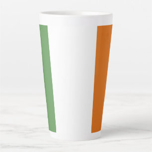 Caneca De Café Latte Bandeira da Irlanda