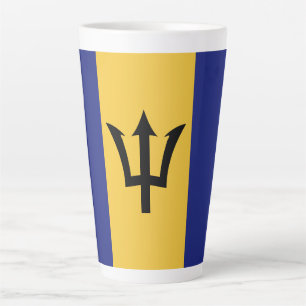 Caneca De Café Latte bandeira de Barbados