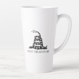 Caneca De Café Latte Bandeira de Gadsden Não Pise em Mim Libertário Ama