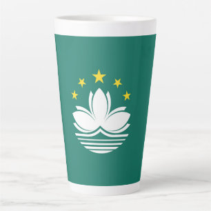 Caneca De Café Latte Bandeira de Macau