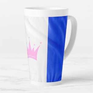 Caneca De Café Latte Bandeira do orgulho da cultura drag SlipperyJoe's 