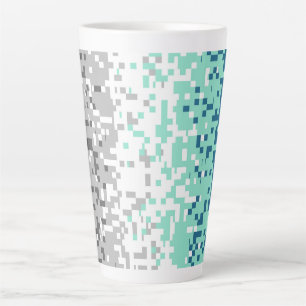 Caneca De Café Latte Bandeira do Orgulho Frayromântico abstrato