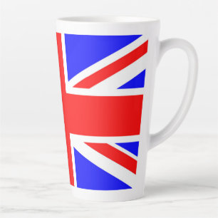 Caneca De Café Latte Bandeira do Reino Unido
