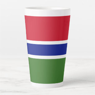 Caneca De Café Latte Bandeira Gâmbia