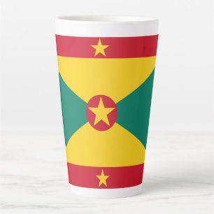Caneca De Café Latte Bandeira Granada