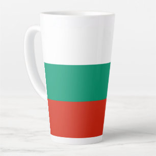 Caneca De Café Latte Bandeira Patriótica Búlgara