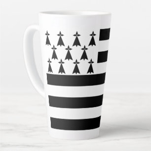 Caneca De Café Latte Bandeira Patriótica da Bretanha