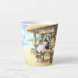 Caneca De Café Latte Bar da Praia do Pinguim