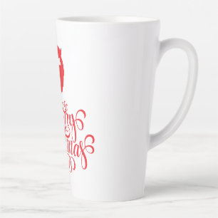 Caneca De Café Latte Barba Papai noel de Natal