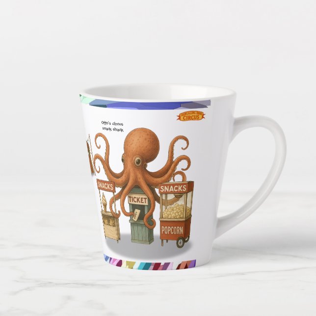 Caneca De Café Latte Barraca de lanches do circo de Otto (Direita)