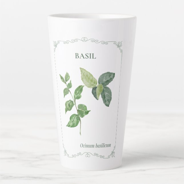 Caneca De Café Latte Basilic - (Frente)