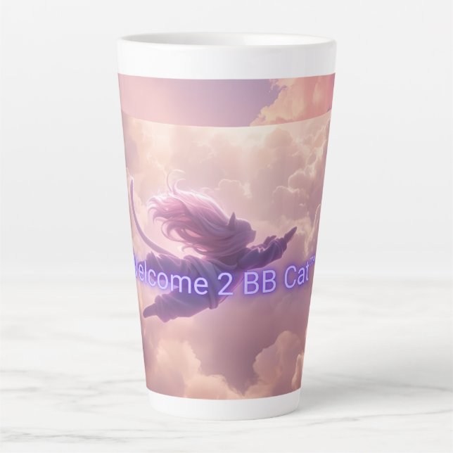 Caneca De Café Latte BB Cat warm hug mug; Awakening Series (Frente)