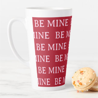 Caneca De Café Latte Be Mine Valentine’s Day Gift – Romantic Love 