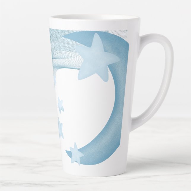 Caneca De Café Latte Beba com Estilo neste Caneca de Latte Personalizáv (Direita)
