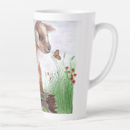 Caneca De Café Latte Bebê Goat Latte Mug