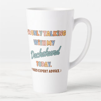Caneca De Café Latte Bebendo Dachshund ou Mug