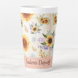 Caneca De Café Latte Bebendo estudante