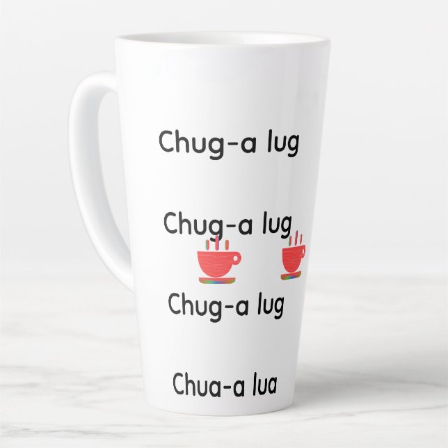Caneca De Café Latte Beber à Toa  (Ângulo esquerdo)