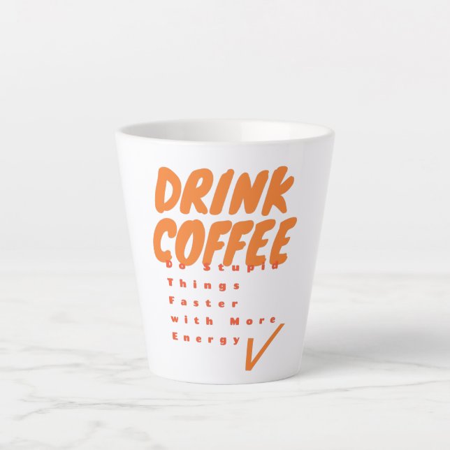 Caneca De Café Latte Beber café (Frente)