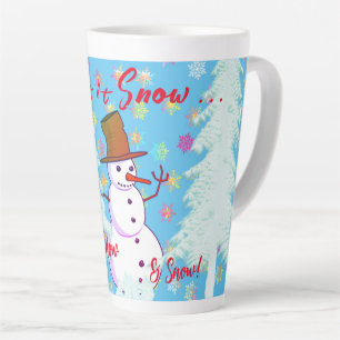 Caneca De Café Latte Bebida Quente para Dia de Neve
