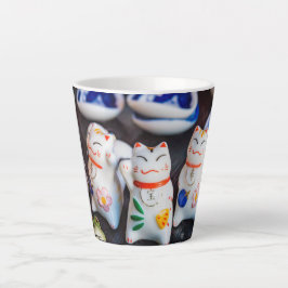 Caneca De Café Latte Beckoning - figurinos de gatos