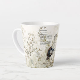 Caneca De Café Latte Bela ave Excelente Indígena de Pintar à Mão
