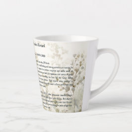 Caneca De Café Latte Bela ave Excelente Indígena de Pintar à Mão