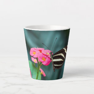 Caneca De Café Latte Bela borboleta