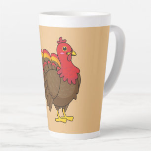 Caneca De Café Latte Bela Cartoon Turquia