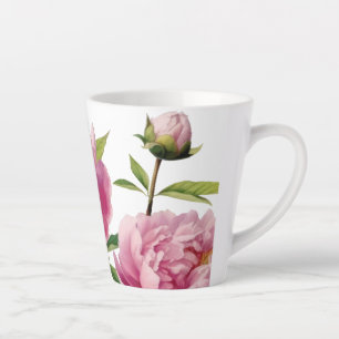 Caneca De Café Latte Belamente Impressão de Peões Pintados À Mão