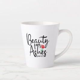 Caneca De Café Latte "Beleza para Ashes" - Pequena Lata Mug 12 oz.