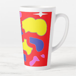 Caneca De Café Latte Bem-vindo ao lar, projetado para você alto vermelh