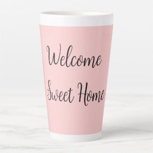 Caneca De Café Latte Bem-vindo ao lar Realtor etiqueta de aquecimento c
