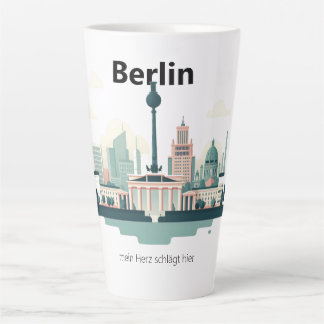 Caneca De Café Latte Berlim Skyline Tasse - Heimatliebe Pur