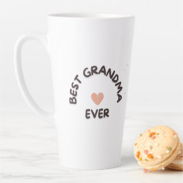 Caneca De Café Latte Best Grandma Ever Personalized