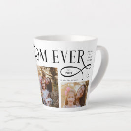 Caneca De Café Latte Best Mom Ever 3 Photos Heart Mothers Day Gifts